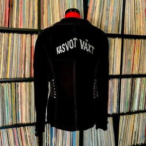 phish kasvot växt jacket patch upcycled M linen 🖤